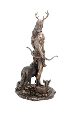 Veronese Design Giftware & Lifestyle - Herne en dieren Folklore Gebronsd beeld 30cm