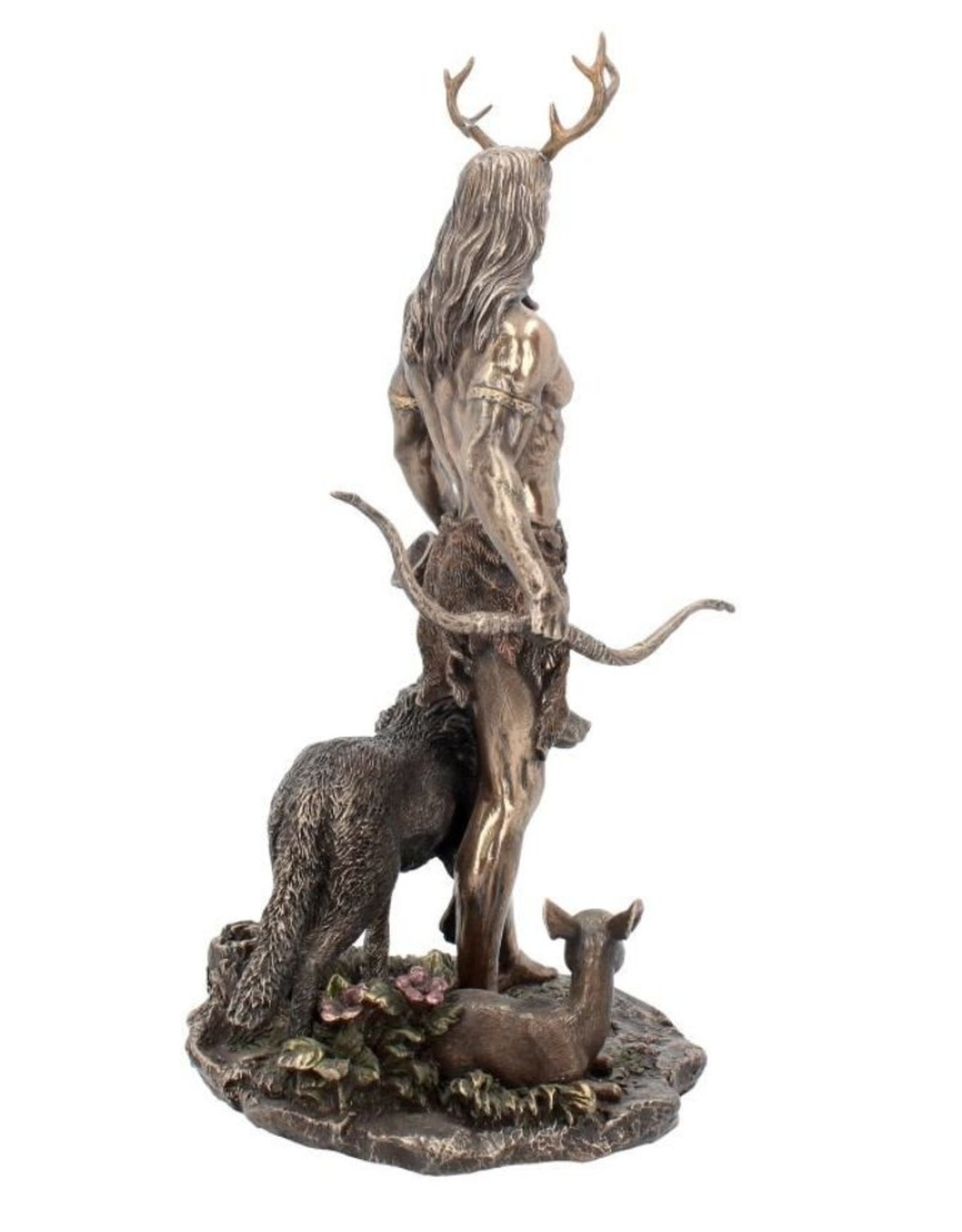 Veronese Design Giftware & Lifestyle - Herne and Animals Folklore Bronzed Figurine 30cm