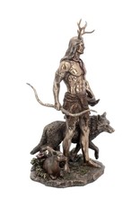 Veronese Design Giftware & Lifestyle - Herne en dieren Folklore Gebronsd beeld 30cm