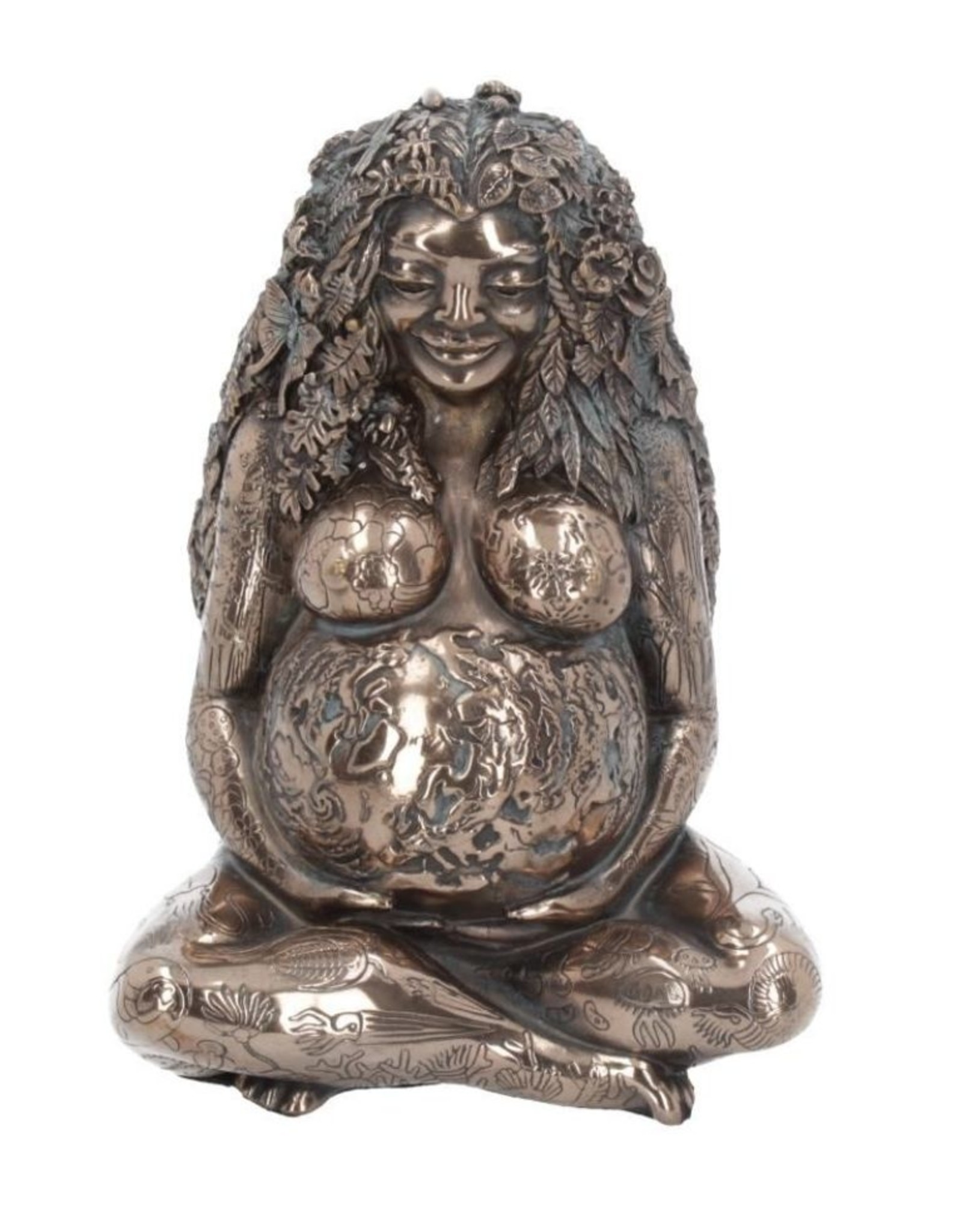 NemesisNow Giftware & Lifestyle - Mother Earth Bronze Finished Gaia Figurine 17.5cm