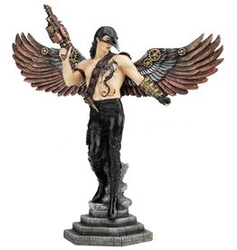 Veronese Design Crowmasked Winged Steampunk Warrior