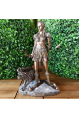 Veronese Design Giftware & Lifestyle - Skadi Nordic Goddess of Winter Bronzed statue 27.5cm