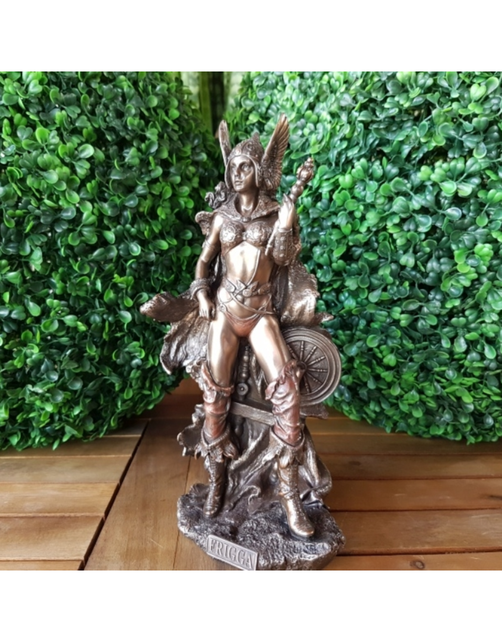 Veronese Design Giftware & Lifestyle - Frigga Norse Goddess of Wisdom Bronzed Statue 25cm