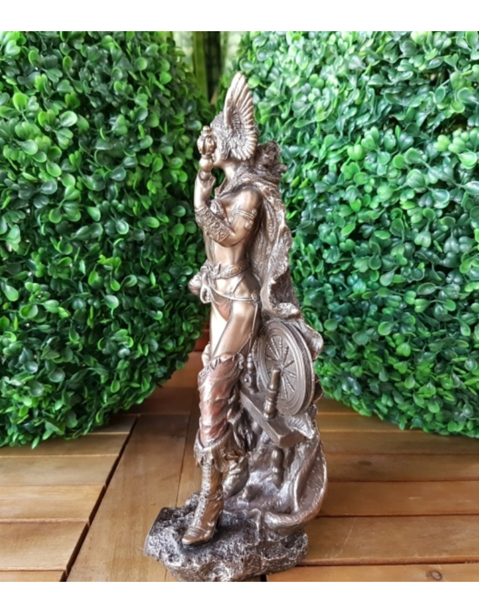 Veronese Design Giftware & Lifestyle - Frigga Norse Goddess of Wisdom Bronzed Statue 25cm