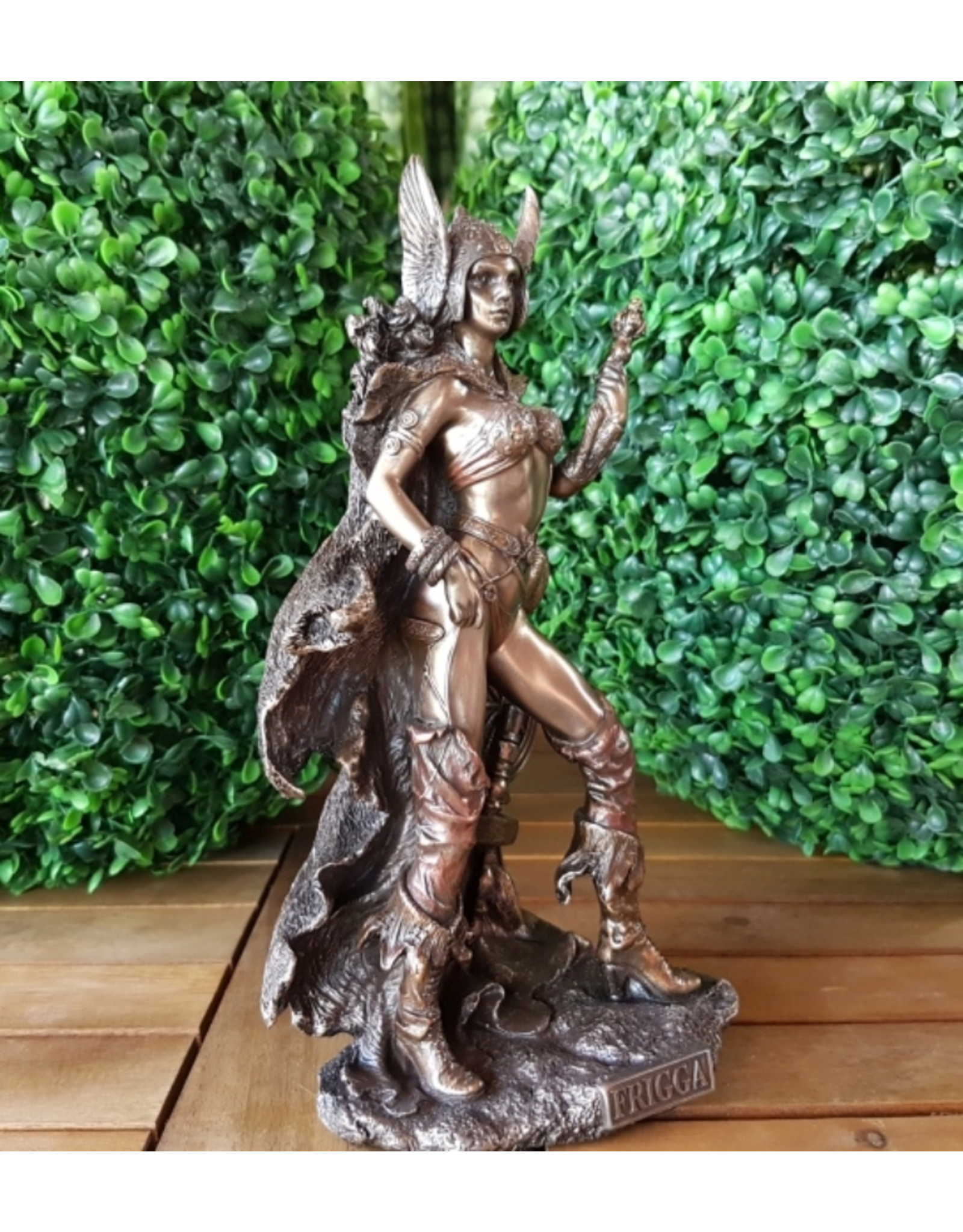 Veronese Design Giftware & Lifestyle - Frigga Norse Goddess of Wisdom Bronzed Statue 25cm