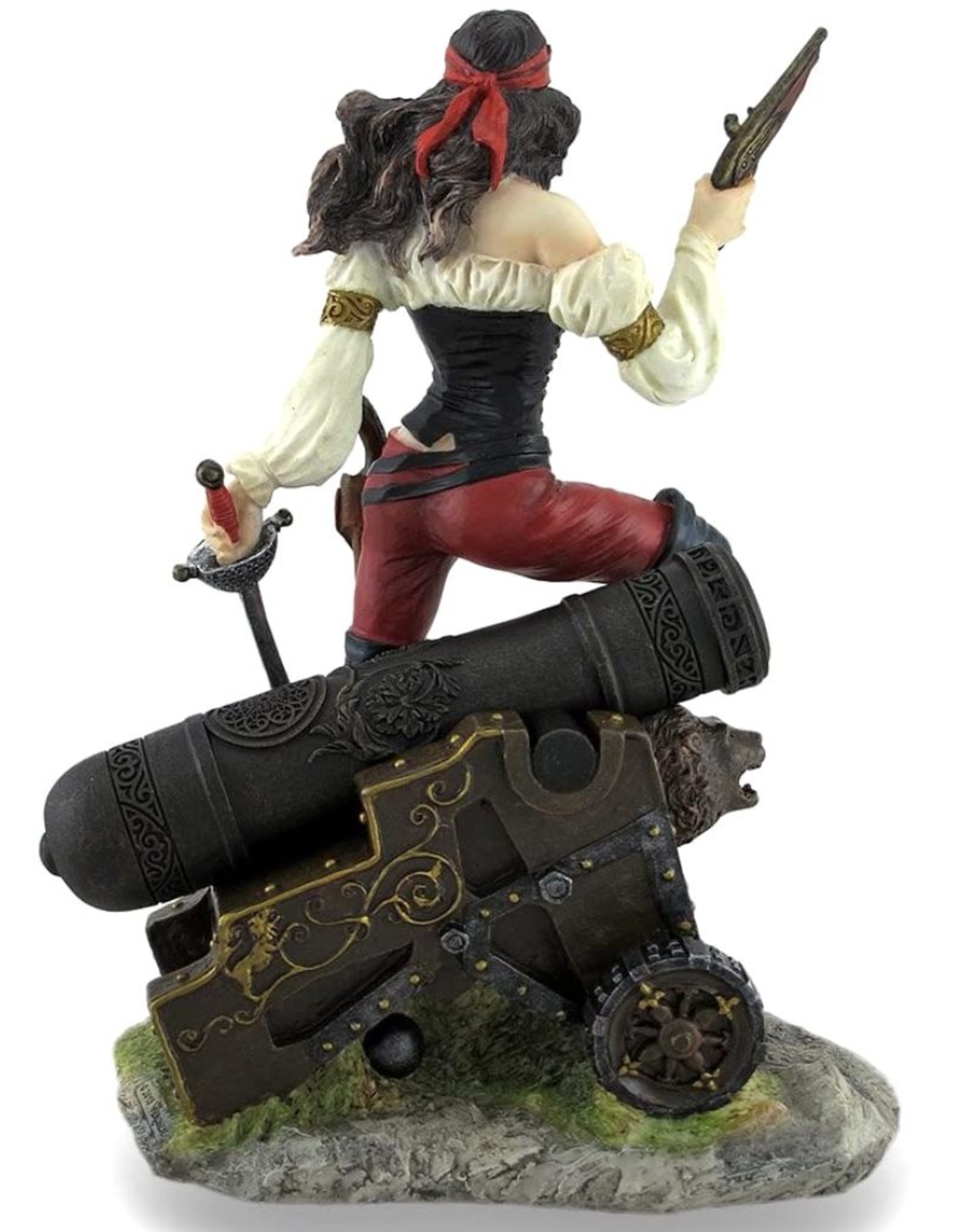 Veronese Design Giftware & Lifestyle - Female Pirate with Pistol and Sword figurine