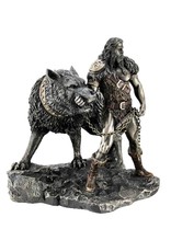 Veronese Design Giftware & Lifestyle - Noorse God Tyr en de Binding van Fenrir Gebronsd beeld