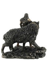 Veronese Design Giftware & Lifestyle - Norse God Tyr and the Binding of Fenrir bronzed figurine