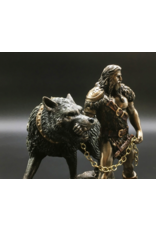 Veronese Design Giftware & Lifestyle - Norse God Tyr and the Binding of Fenrir bronzed figurine