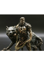 Veronese Design Giftware & Lifestyle - Norse God Tyr and the Binding of Fenrir bronzed figurine