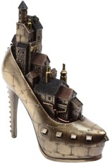 Veronese Design Giftware & Lifestyle - Steampunk Stiletto Ironopolis - Schoen met Dorp 25,5cm