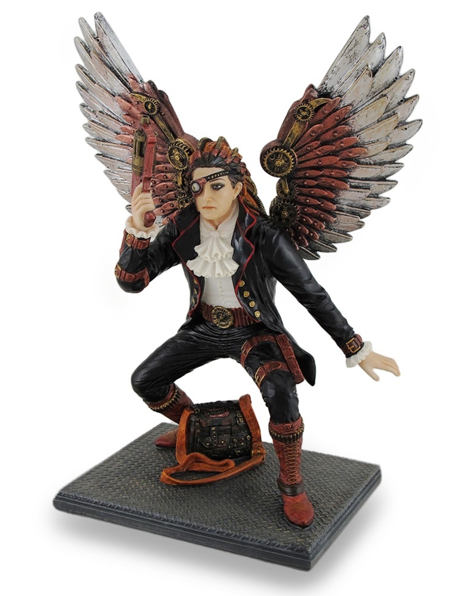 Veronese Design Giftware & Lifestyle - Steampunk Winged Man with Handgun figurine 23,5cm