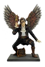 Veronese Design Giftware & Lifestyle - Steampunk Gevleugelde man met handwapen beeld 23,5cm