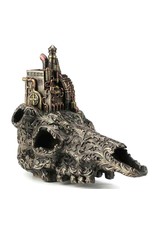 Veronese Design Giftware & Lifestyle - Steampunk Machinarium Stier Schedel gebronsd beeldje