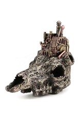 Veronese Design Giftware & Lifestyle - Steampunk Machinarium Bull Skull bronzed figurine