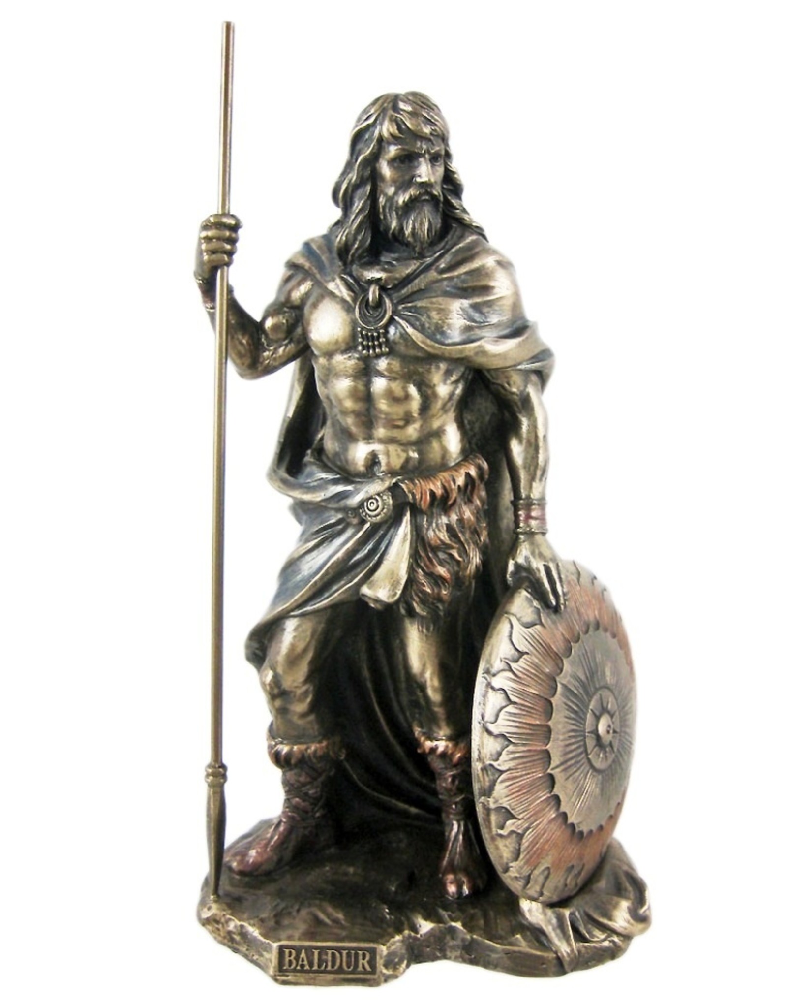 Veronese Design Giftware & Lifestyle - Noorse God Baldur Gebronsd beeld 21cm