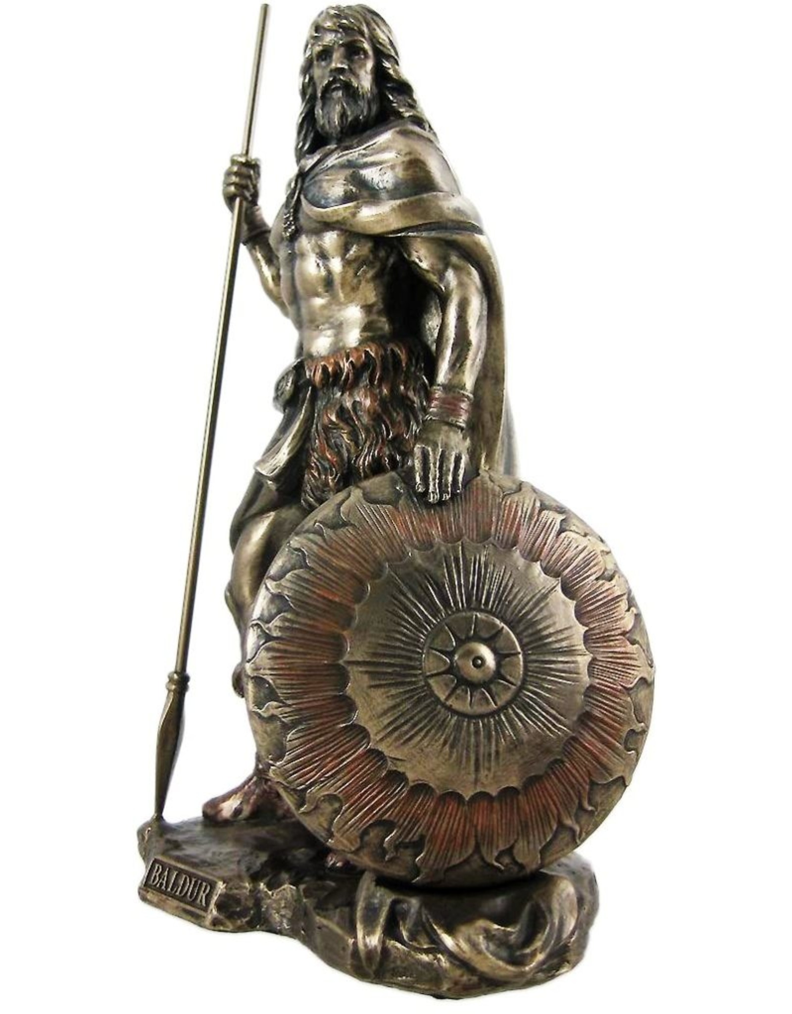 Veronese Design Giftware & Lifestyle - Noorse God Baldur Gebronsd beeld 21cm