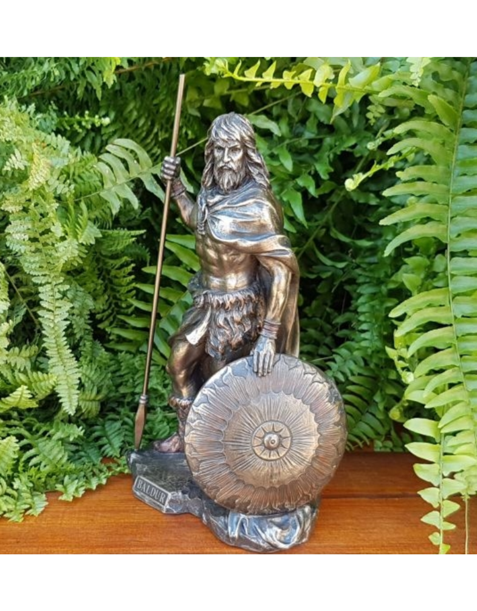 Veronese Design Giftware & Lifestyle - Norse God Baldur Bronzed statue 21cm