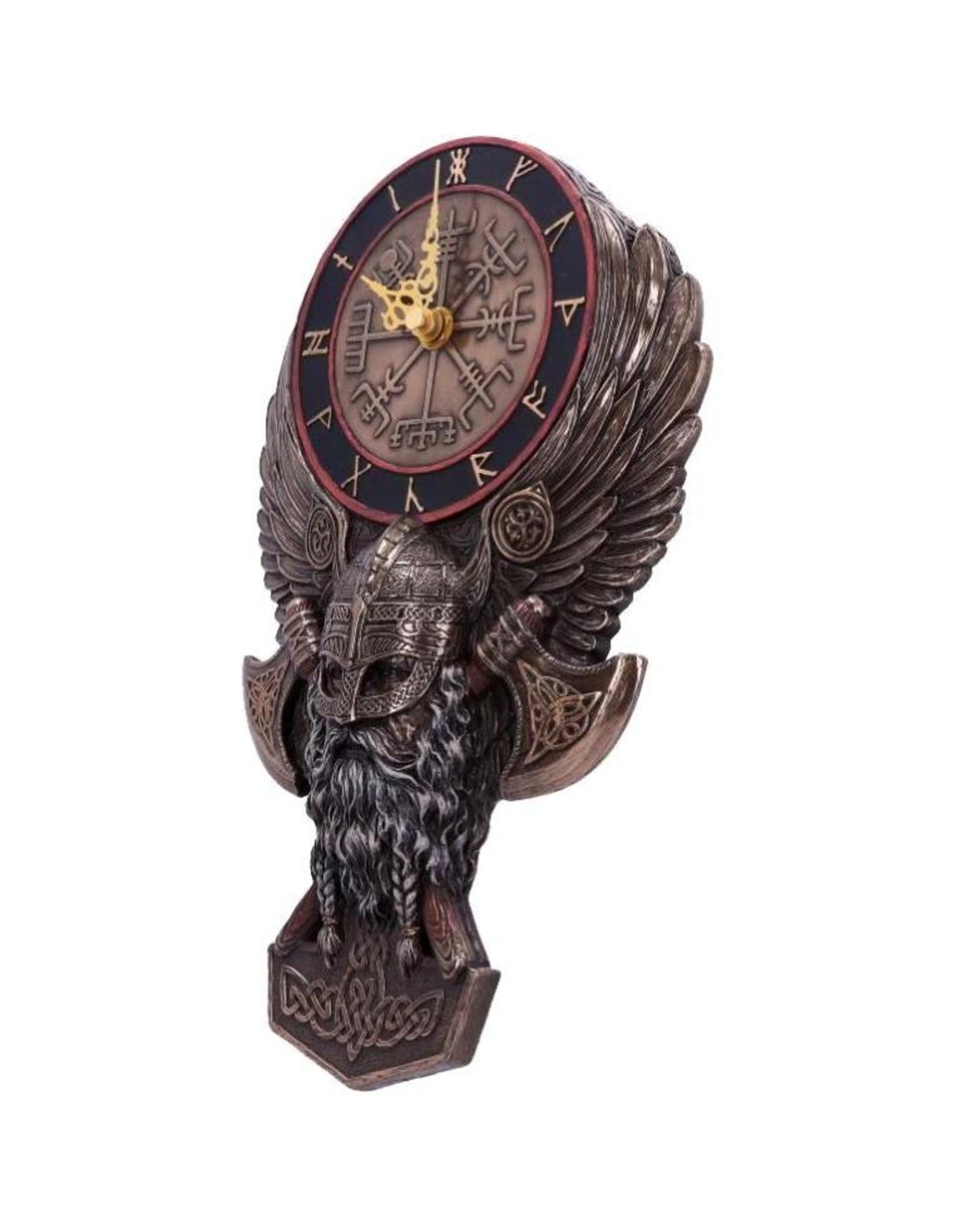 Veronese Design Giftware & Lifestyle - Viking Vegvisir Wall Clock - Bronzed