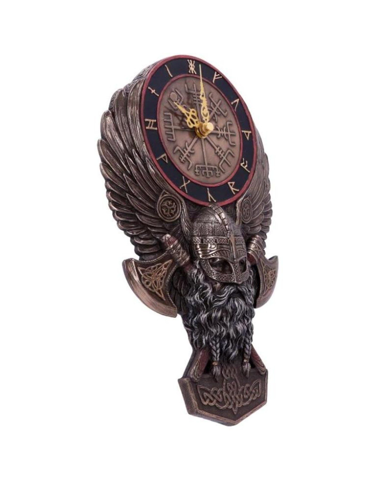 Veronese Design Giftware & Lifestyle - Viking Vegvisir Wall Clock - Bronzed