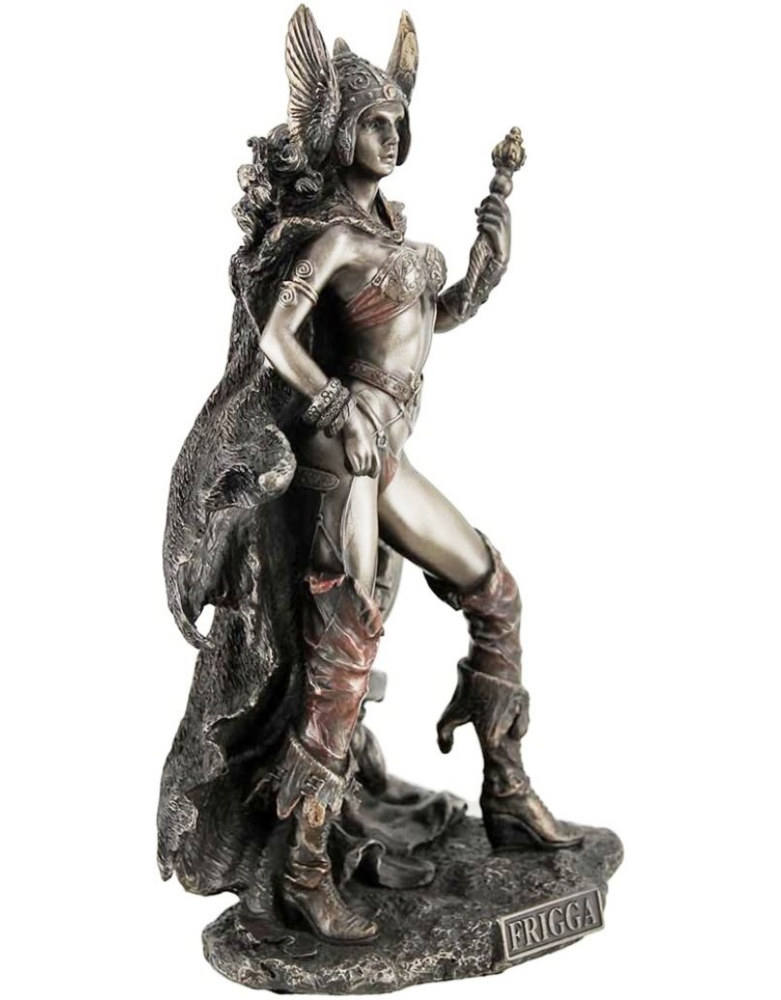 Veronese Design Giftware & Lifestyle - Frigga Norse Goddess of Wisdom Bronzed Statue 25cm