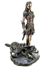 Veronese Design Giftware & Lifestyle - Skadi Nordic Goddess of Winter Bronzed statue 27.5cm