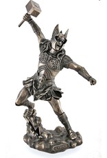 Veronese Design Giftware & Lifestyle - Thor Noorse Dondergod Gebronsd beeld 31cm