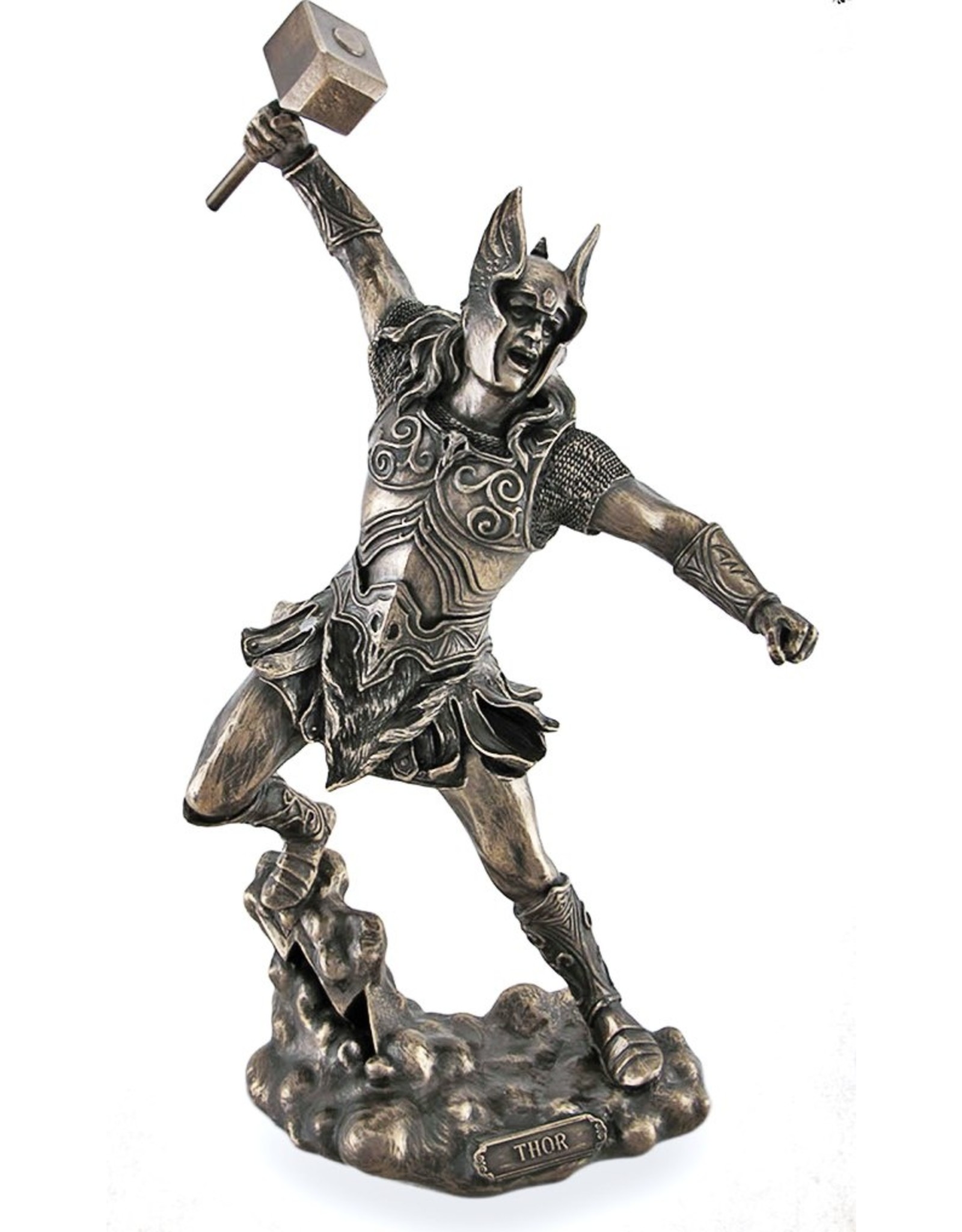 Veronese Design Giftware & Lifestyle - Thor Norse Thunder God Bronzed statue 31cm