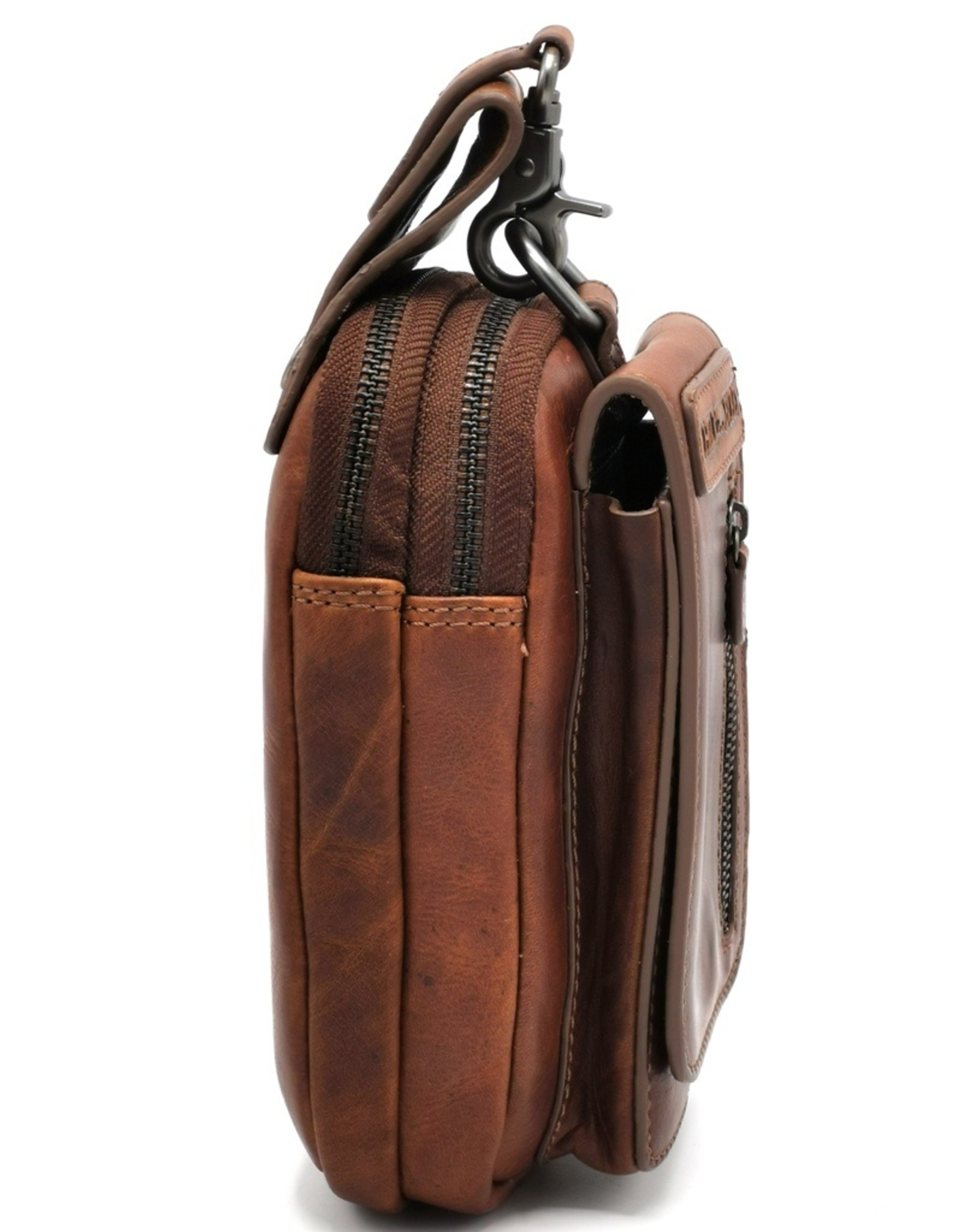 HillBurry Leather bags - HillBurry Leather Belt Bag Brown