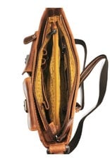 HillBurry Leather Shoulder bags  Leather crossbody bags - Hütmann Leather Shoulder Bag with Two Front Pockets