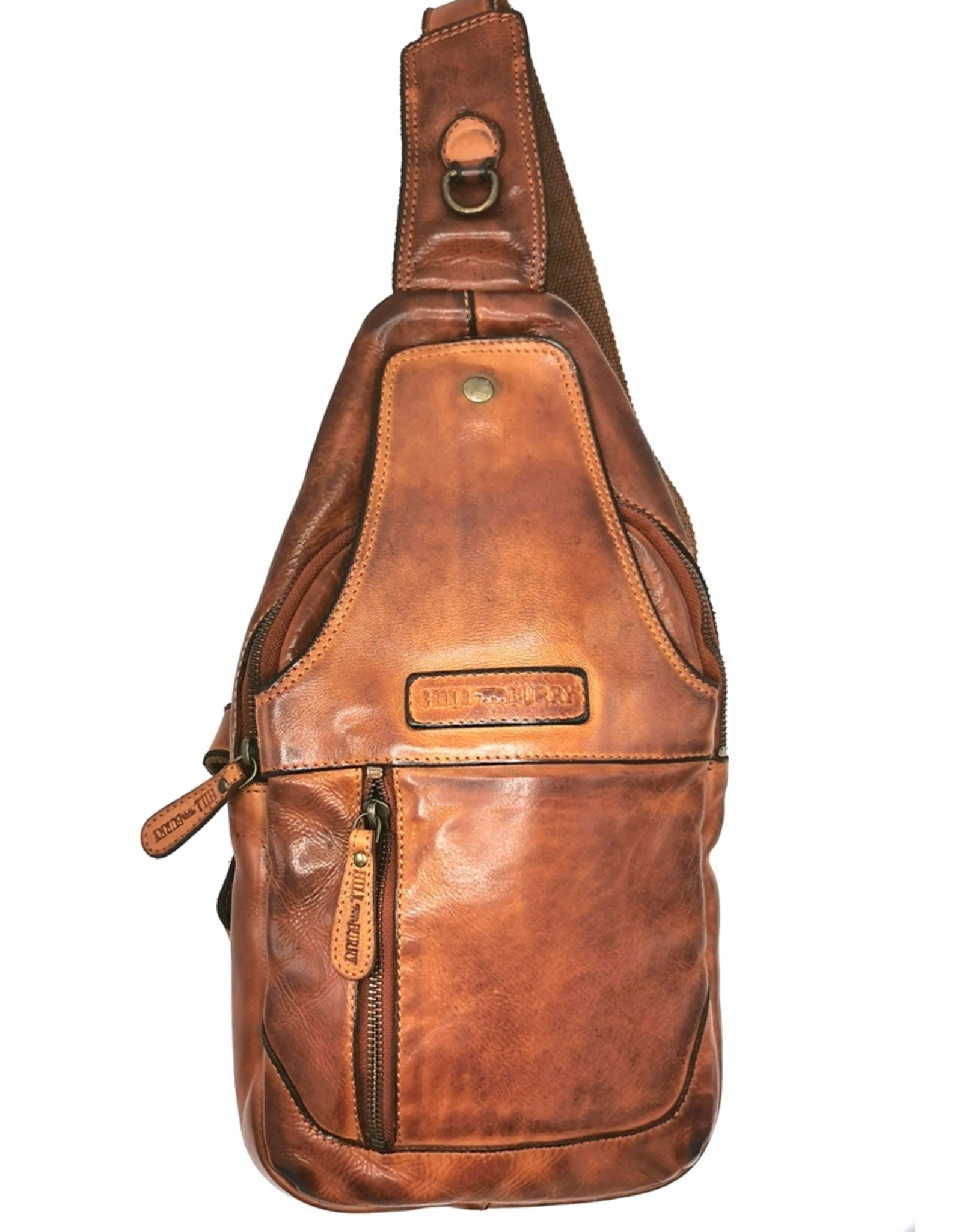 HillBurry Leather bags - Hillburry leather crossbody bag Sling bag cognac