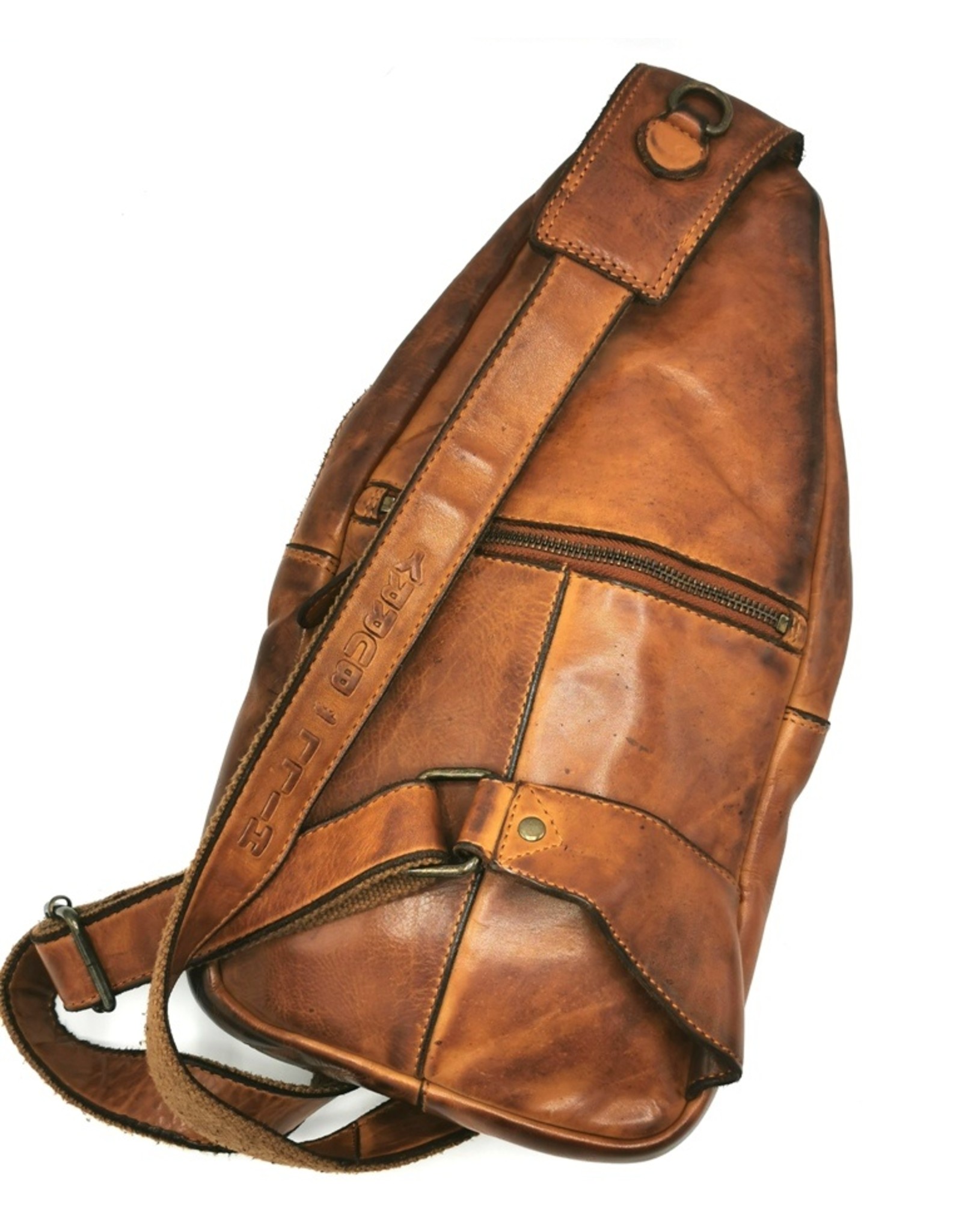 HillBurry Leather bags - Hillburry leather crossbody bag Sling bag cognac