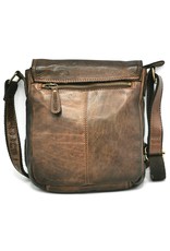 HillBurry Leather bags - HillBurry leather shoulder bag with cover - Washed leather