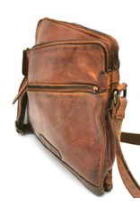 HillBurry Leather Shoulder bags  Leather crossbody bags - HillBurry Shoulder Bag Washed Leather cognac