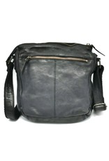HillBurry Leather Shoulder bags  Leather crossbody bags - HillBurry Shoulder Bag Washed Leather black