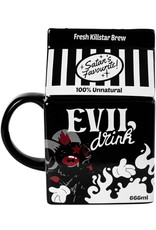 Killstar Giftware & Lifestyle - Evil Drink Killstar Keramische Mok met Deksel