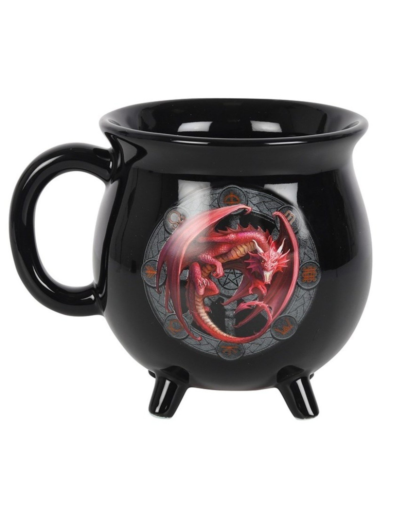 Anne Stokes Giftware & Lifestyle -  Color Changing Cauldron Mug Lammas - Anne Stokes