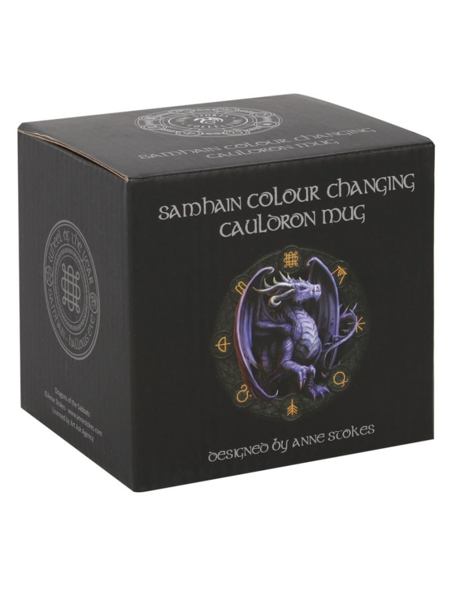 Anne Stokes Giftware & Lifestyle -  Color Changing Cauldron Mug Samhain - Anne Stokes