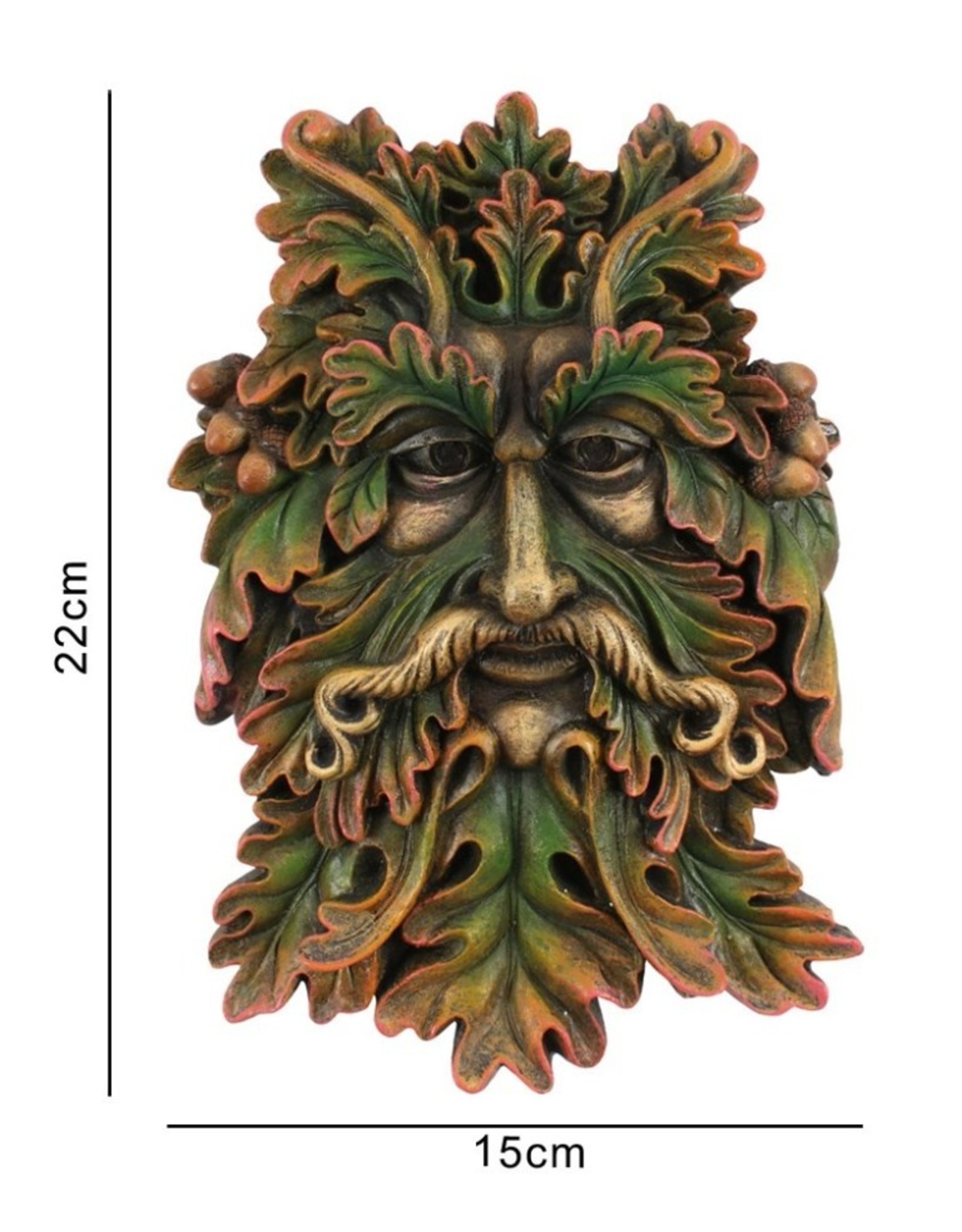 Something Different Miscellaneous - Green Man Face Plaque 22cm