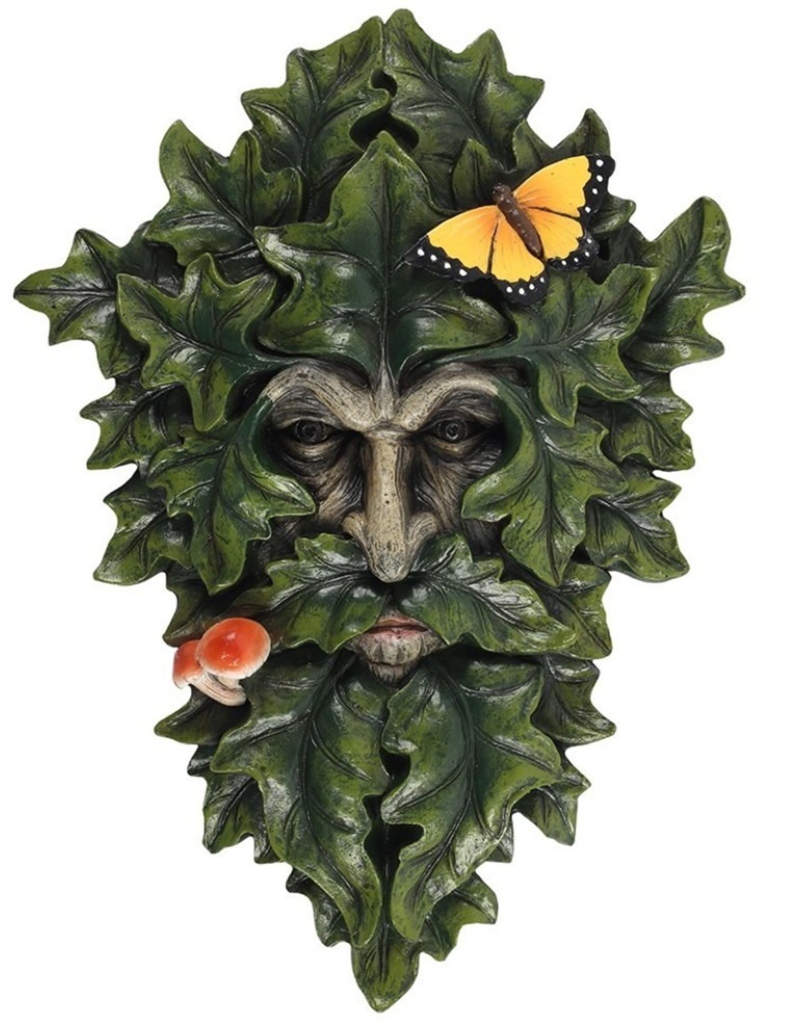 Something Different Miscellaneous - Leafy Green Man Wall Plague 29cm