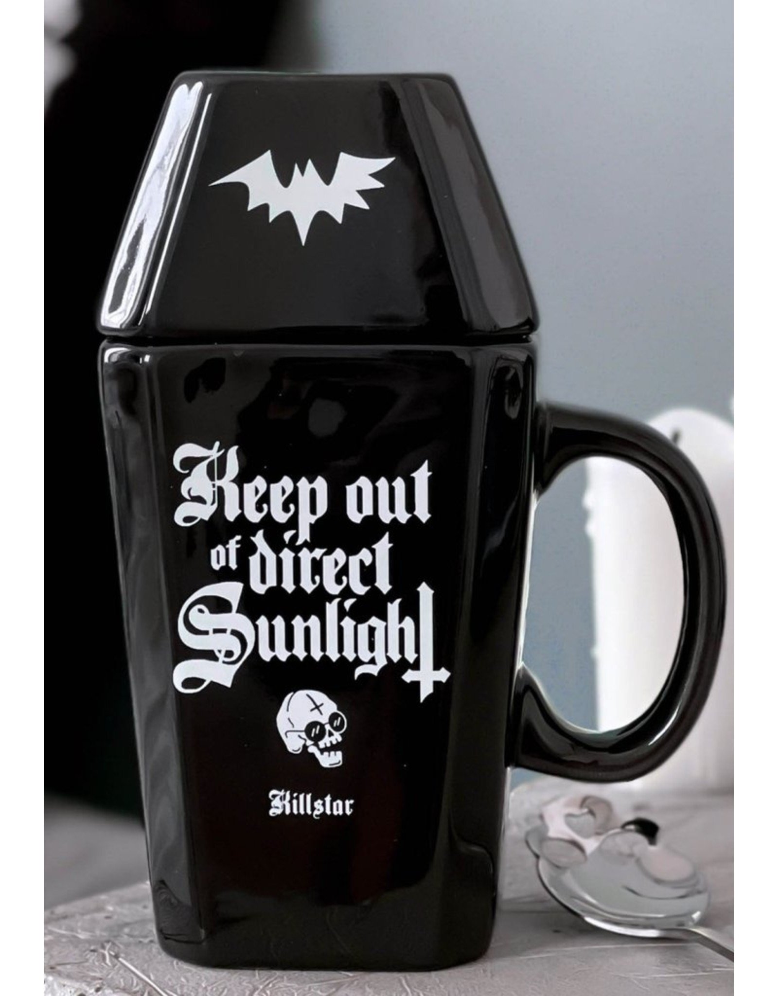 Killstar Giftware & Lifestyle - Coffin Mug with Lid Nocturnal - Killstar