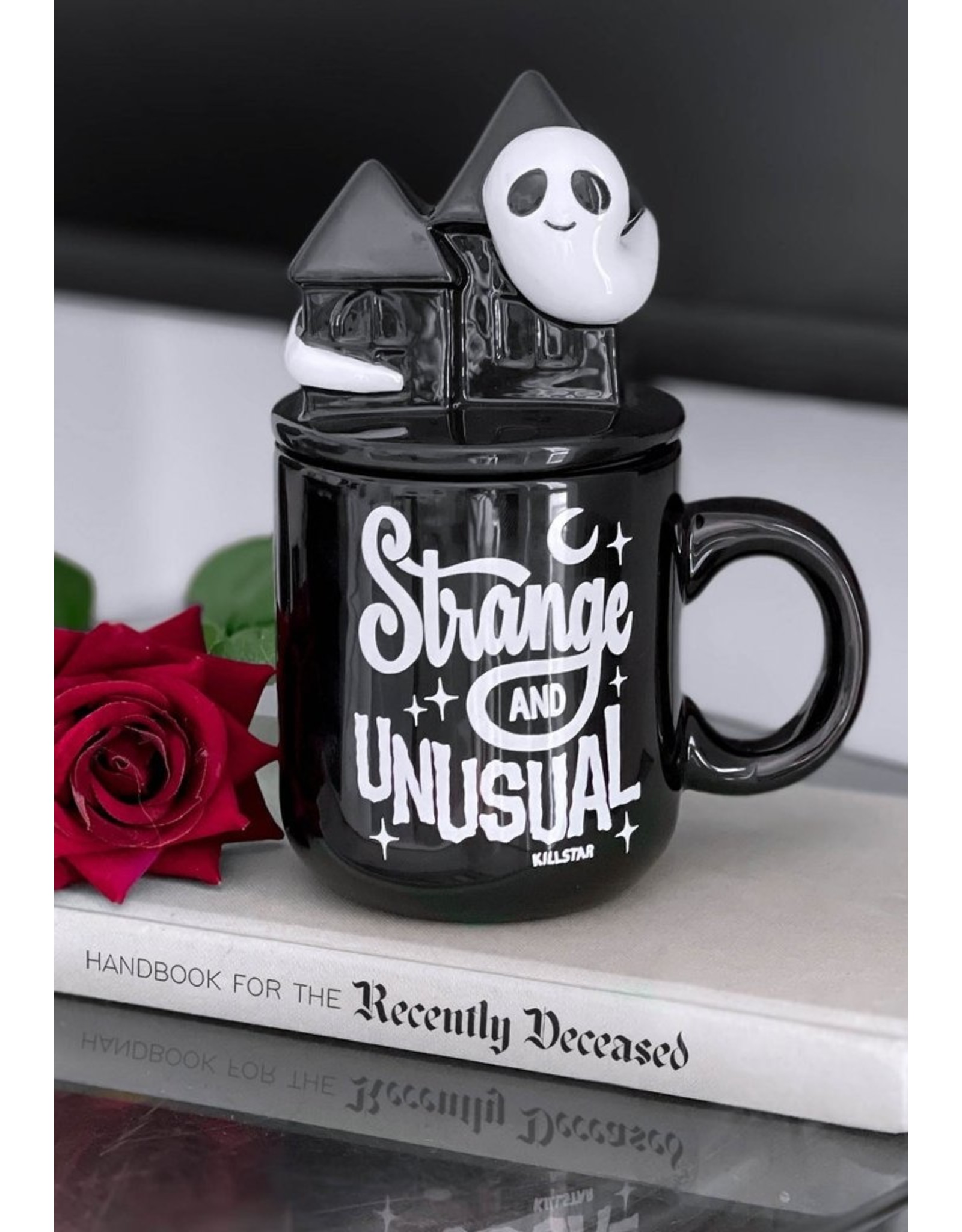 Killstar Giftware & Lifestyle - Haunted House Mug with Lid Spooky - Killstar