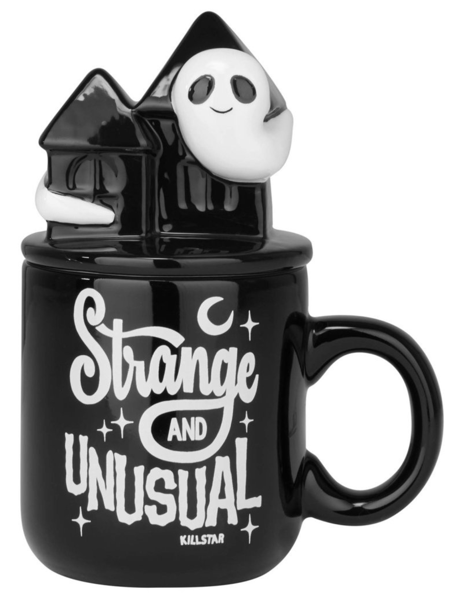 Killstar Giftware & Lifestyle - Haunted House Mug with Lid Spooky - Killstar