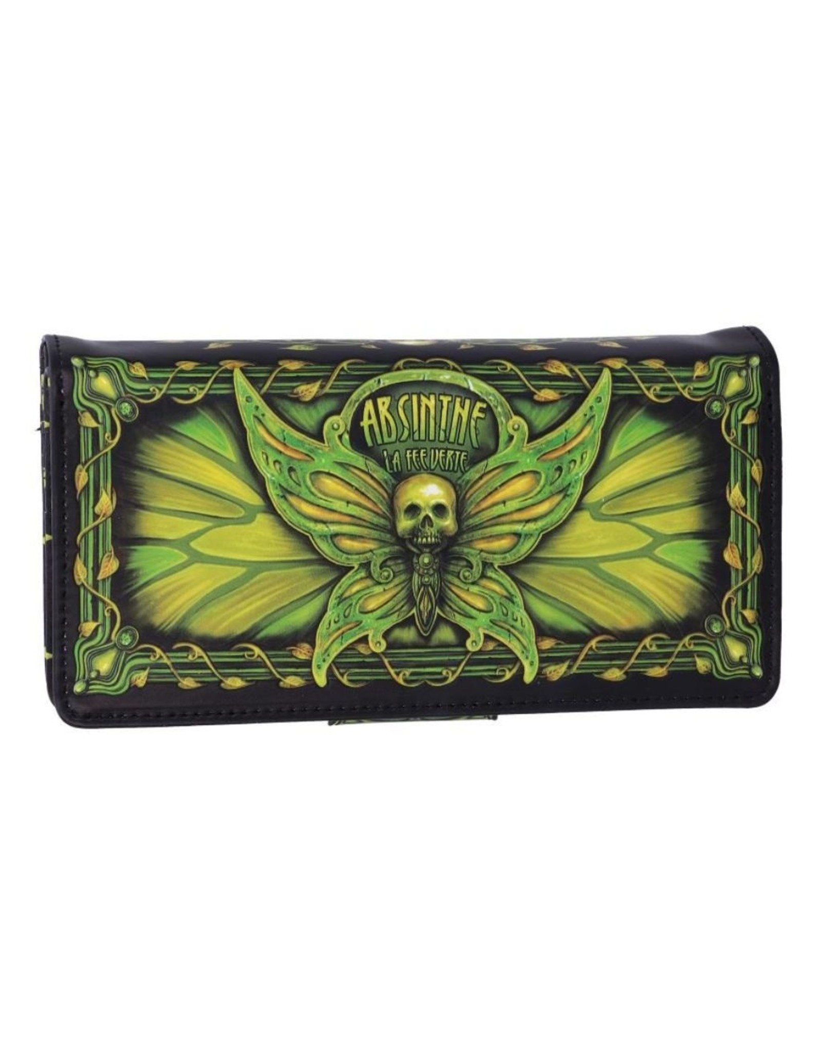 NemesisNow Gothic wallets and purses - Absinthe La Fee Verte Green Fairy Embossed Purse Nemesis Now