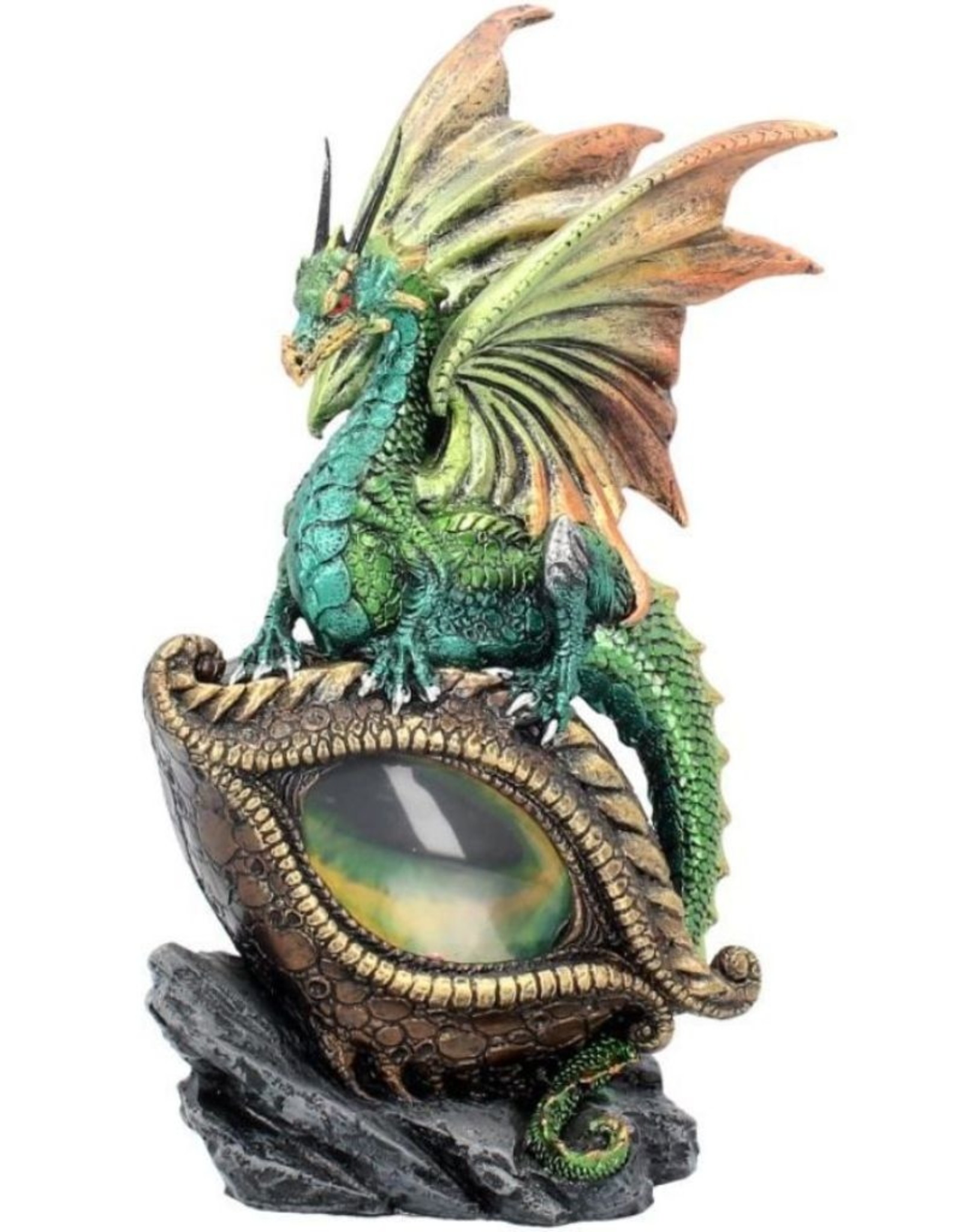 Alator Giftware & Lifestyle - Eye of the Dragon Light Up Red Figurine Ornament Green