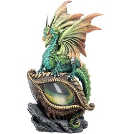 Alator Eye of the Dragon Light Up Red Figurine Ornament Green