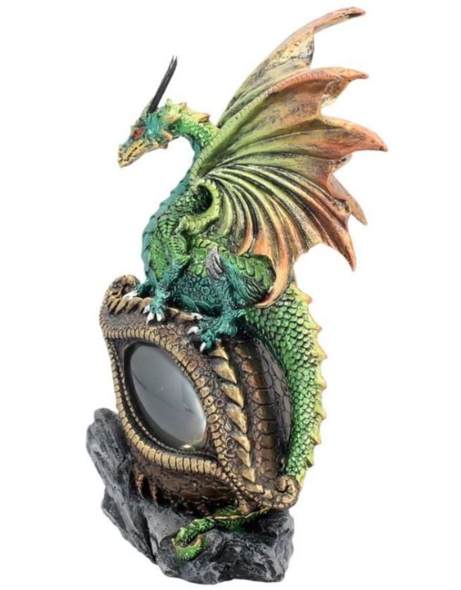 Alator Giftware & Lifestyle - Eye of the Dragon Light Up Red Figurine Ornament Green