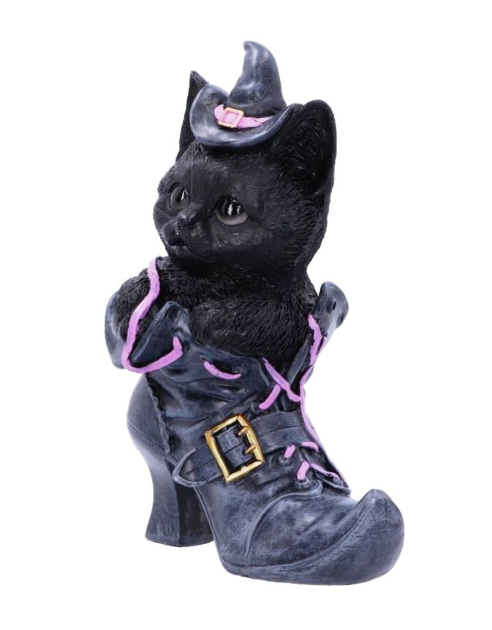 Alator Giftware & Lifestyle - Black Cat with witch hat sitting in Boot Figurine 18.5cm