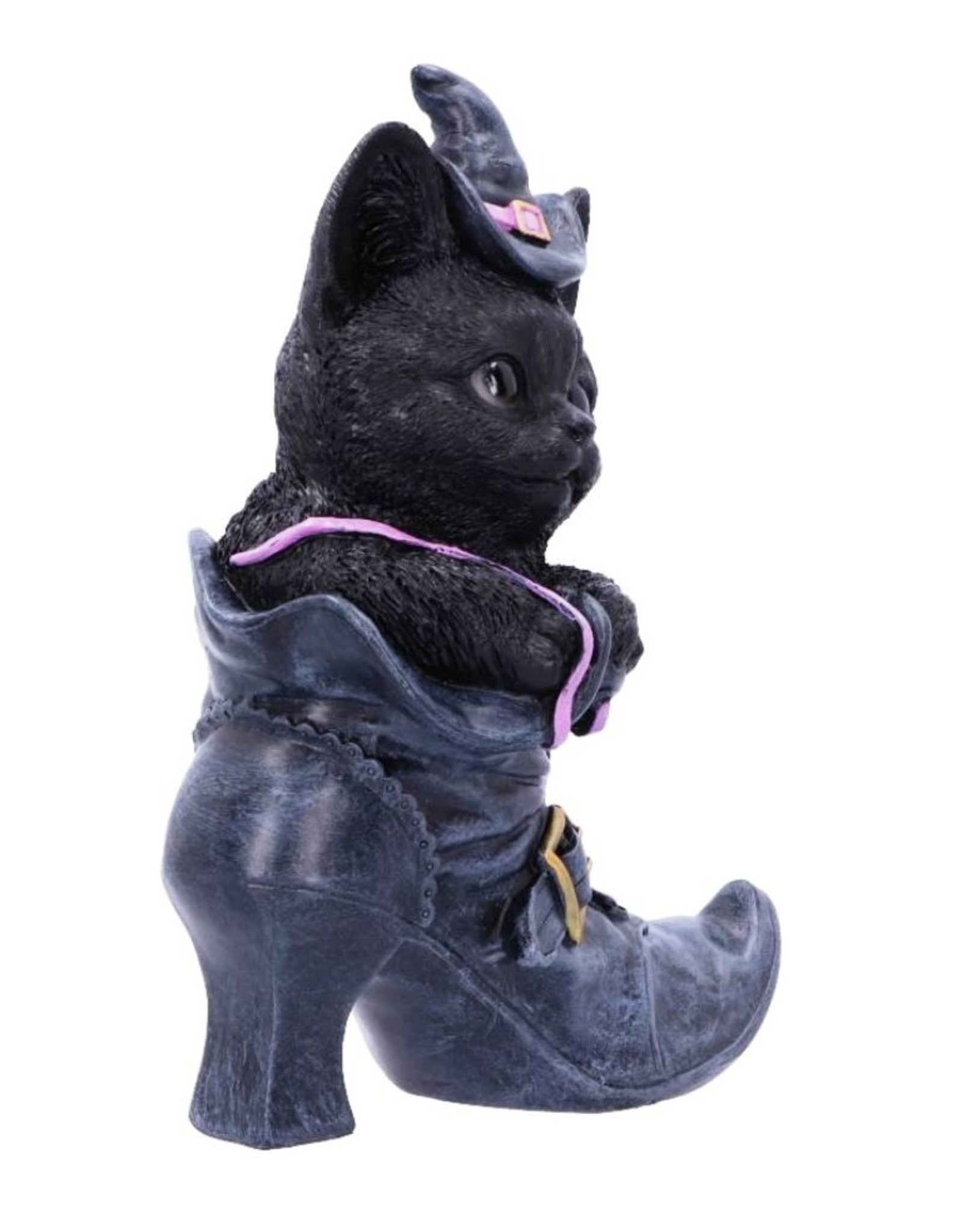 Alator Giftware & Lifestyle - Black Cat with witch hat sitting in Boot Figurine 18.5cm