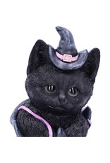 Alator Giftware & Lifestyle - Zwarte Kat met heksenhoed zittend in Laars Beeldje 18,5cm